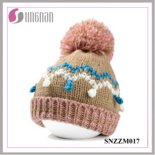 Winter Mixed Colors Wool Cap Women Thermal and Fleece Hat